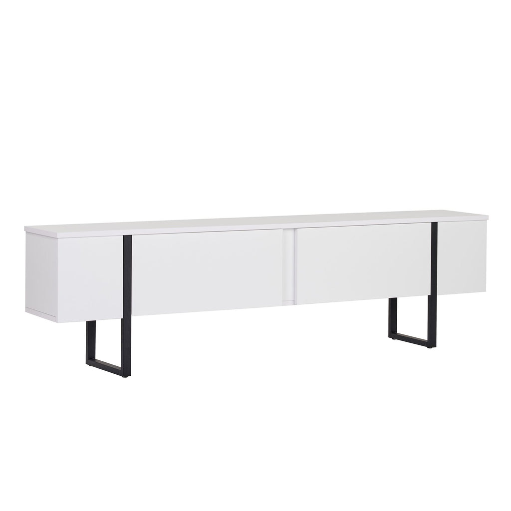 Onera - Meuble TV - Blanc/Noir