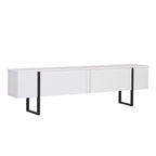 Onera - Meuble TV - Blanc/Noir