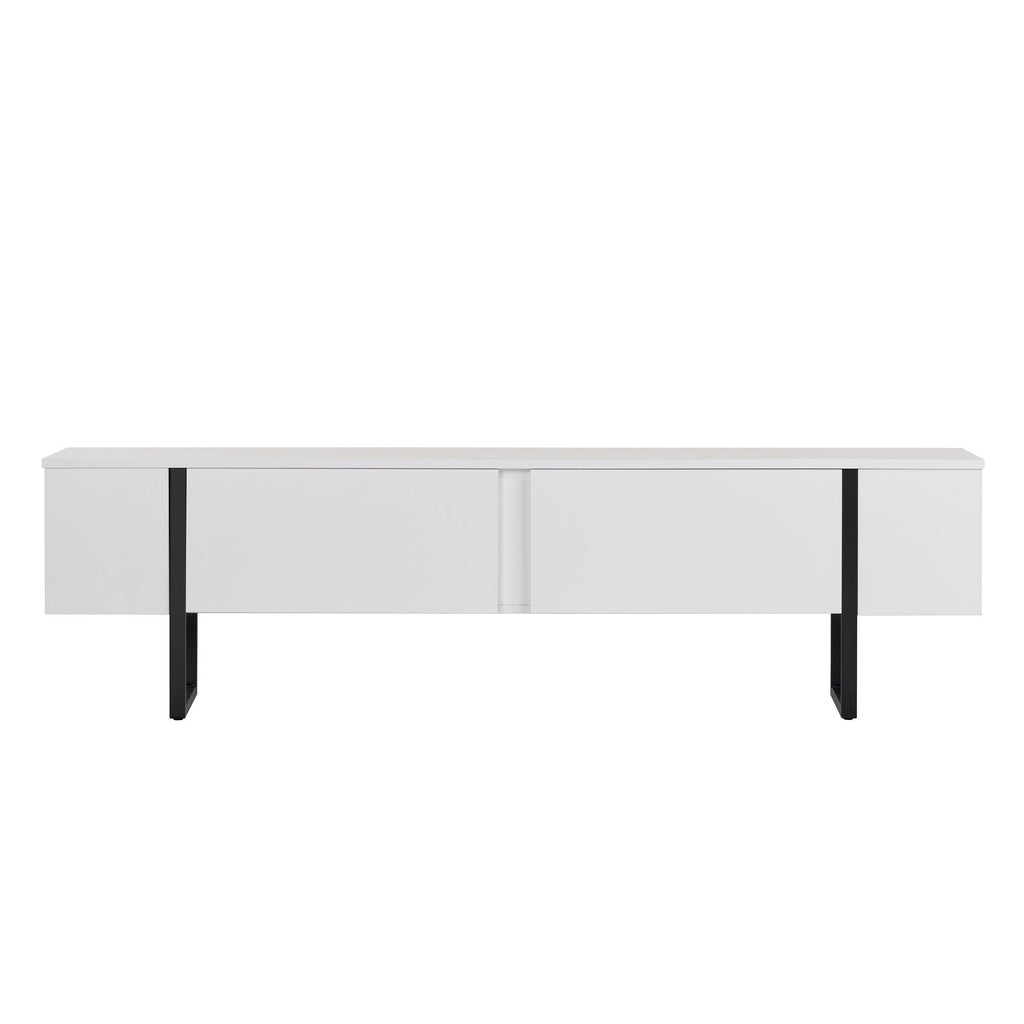 Onera - Meuble TV - Blanc/Noir