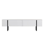 Onera - Meuble TV - Blanc/Noir