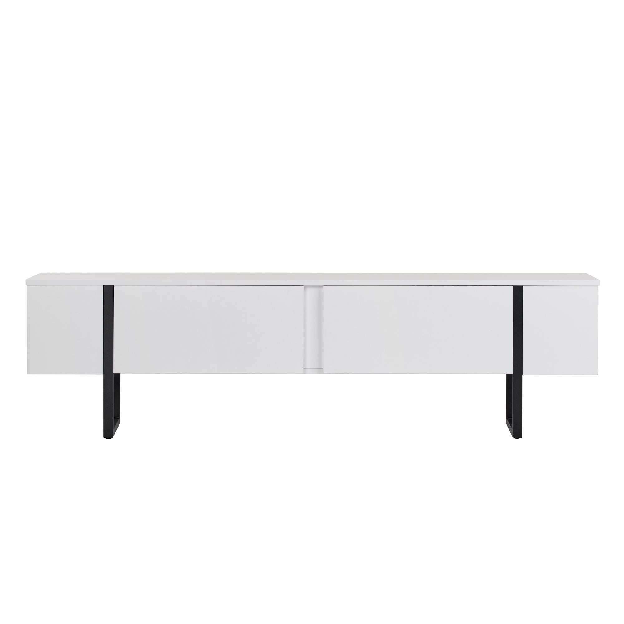 Onera - Meuble TV - Blanc/Noir