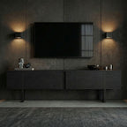 Onera - Meuble TV - Bois Noir/Noir
