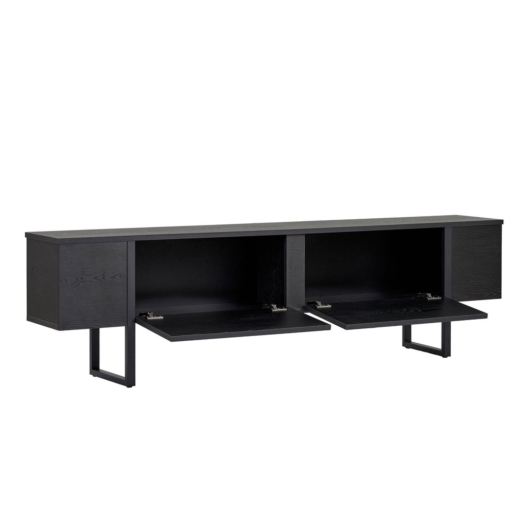 Onera - Meuble TV - Bois Noir/Noir
