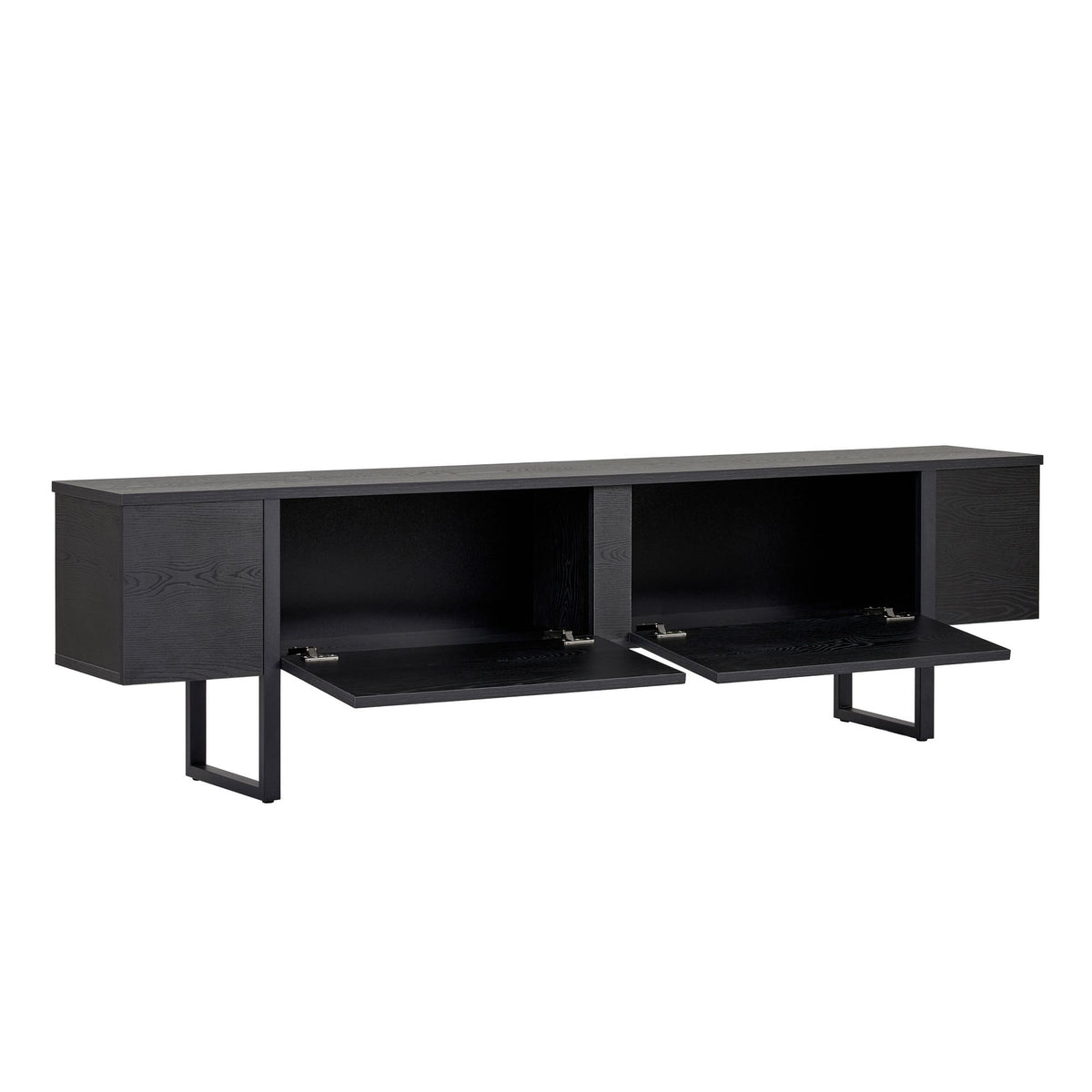 Onera - Meuble TV - Bois Noir/Noir