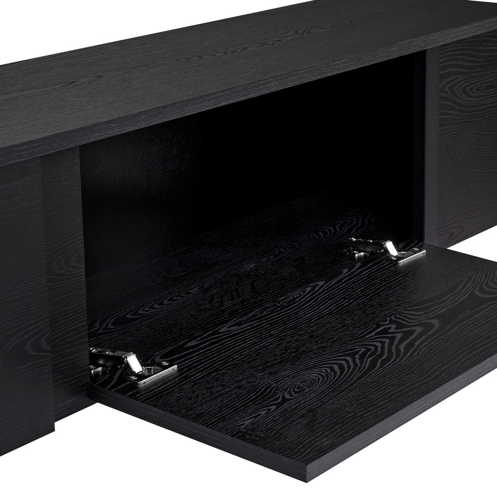 Onera - Meuble TV - Bois Noir/Noir
