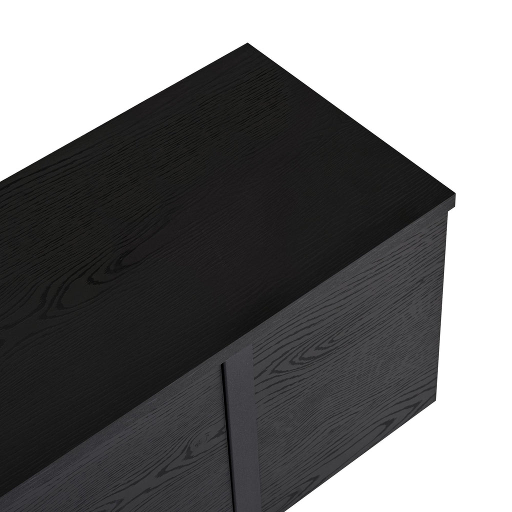 Onera - Meuble TV - Bois Noir/Noir
