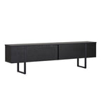 Onera - Meuble TV - Bois Noir/Noir