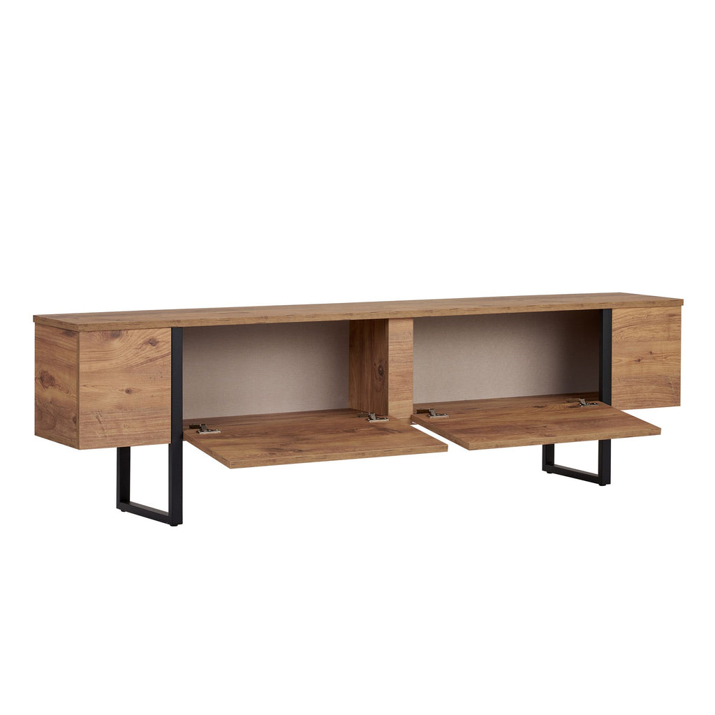 Onera - TV Stand - Atlantic Pine/Black