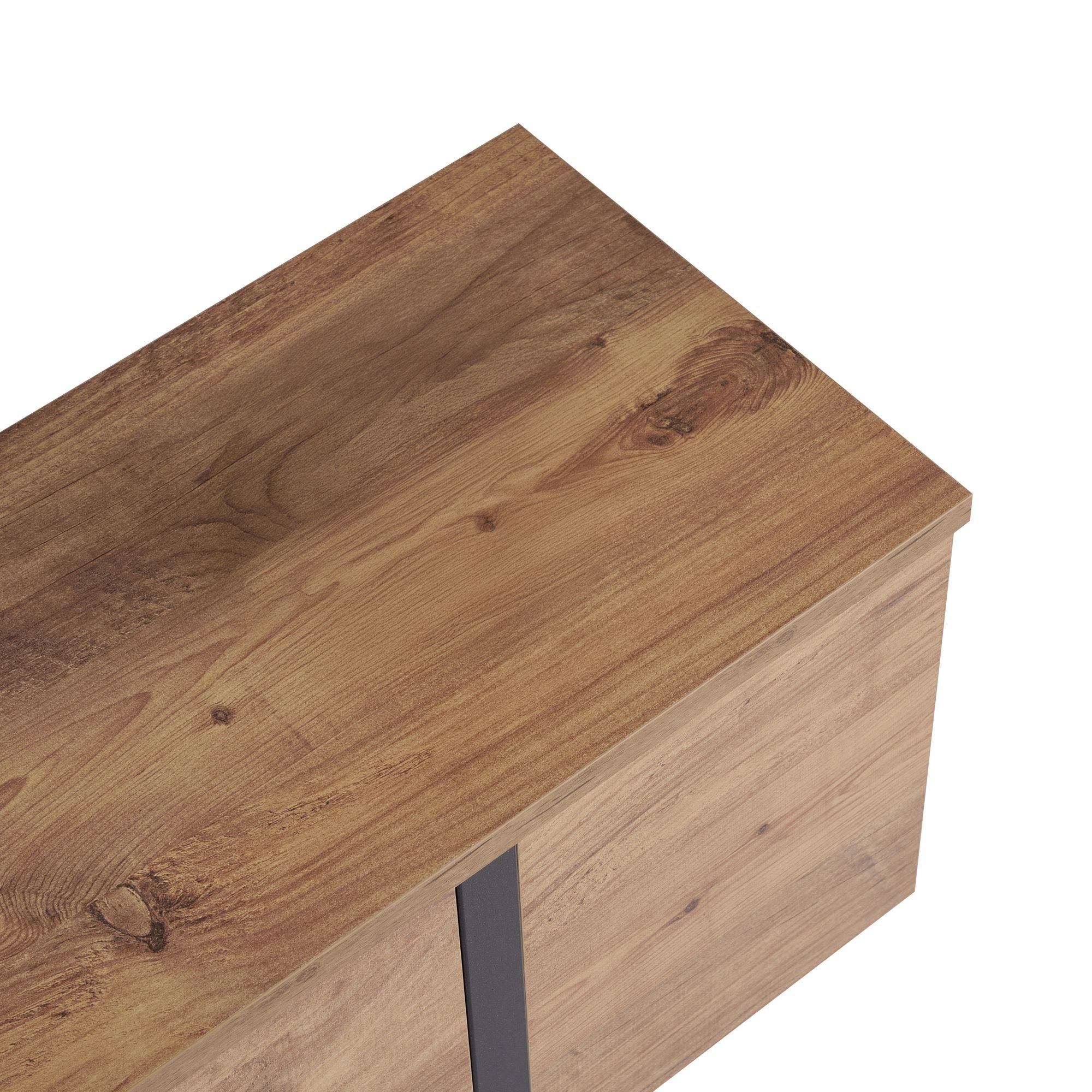 Onera - TV Stand - Atlantic Pine/Black