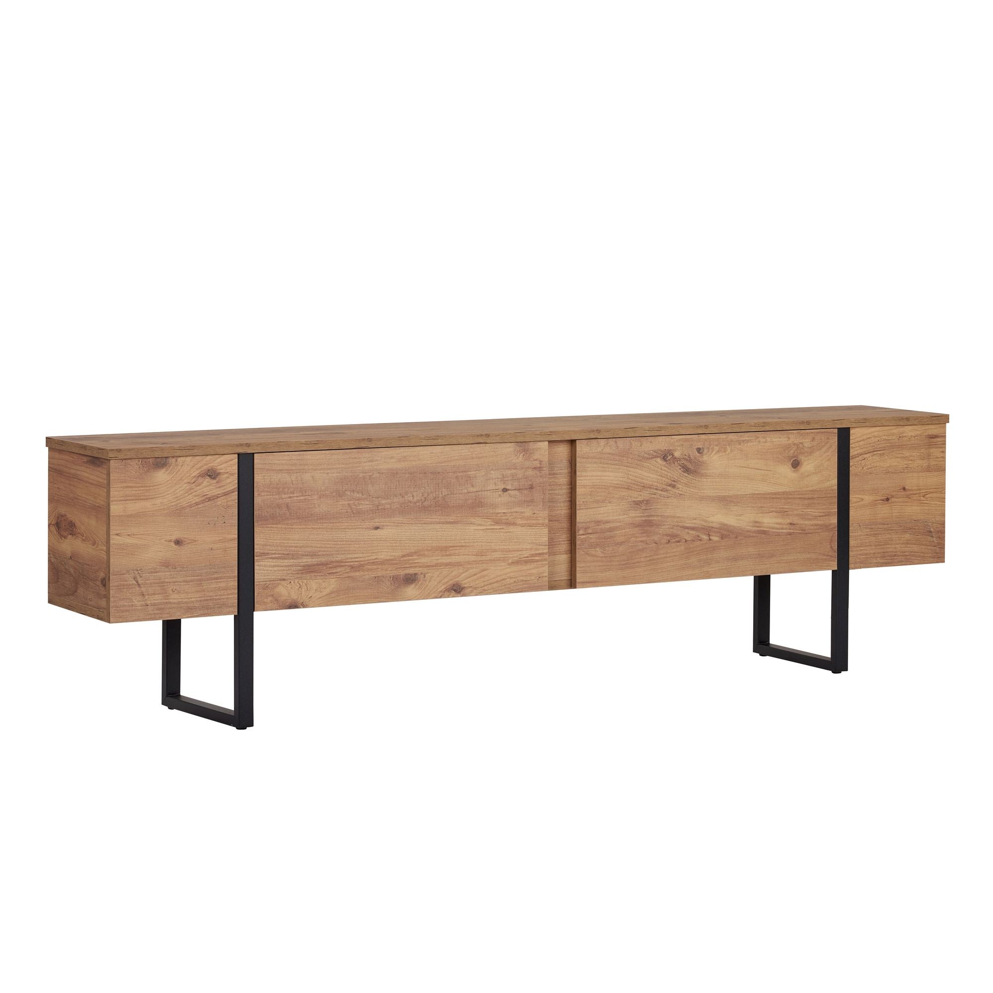 Onera - TV Stand - Atlantic Pine/Black