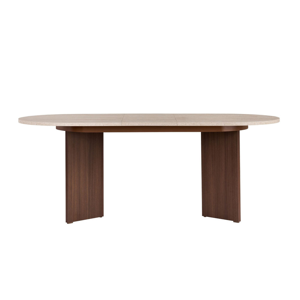 Tables À Manger Extensibles Sorell - Travertin / Noyer Milano