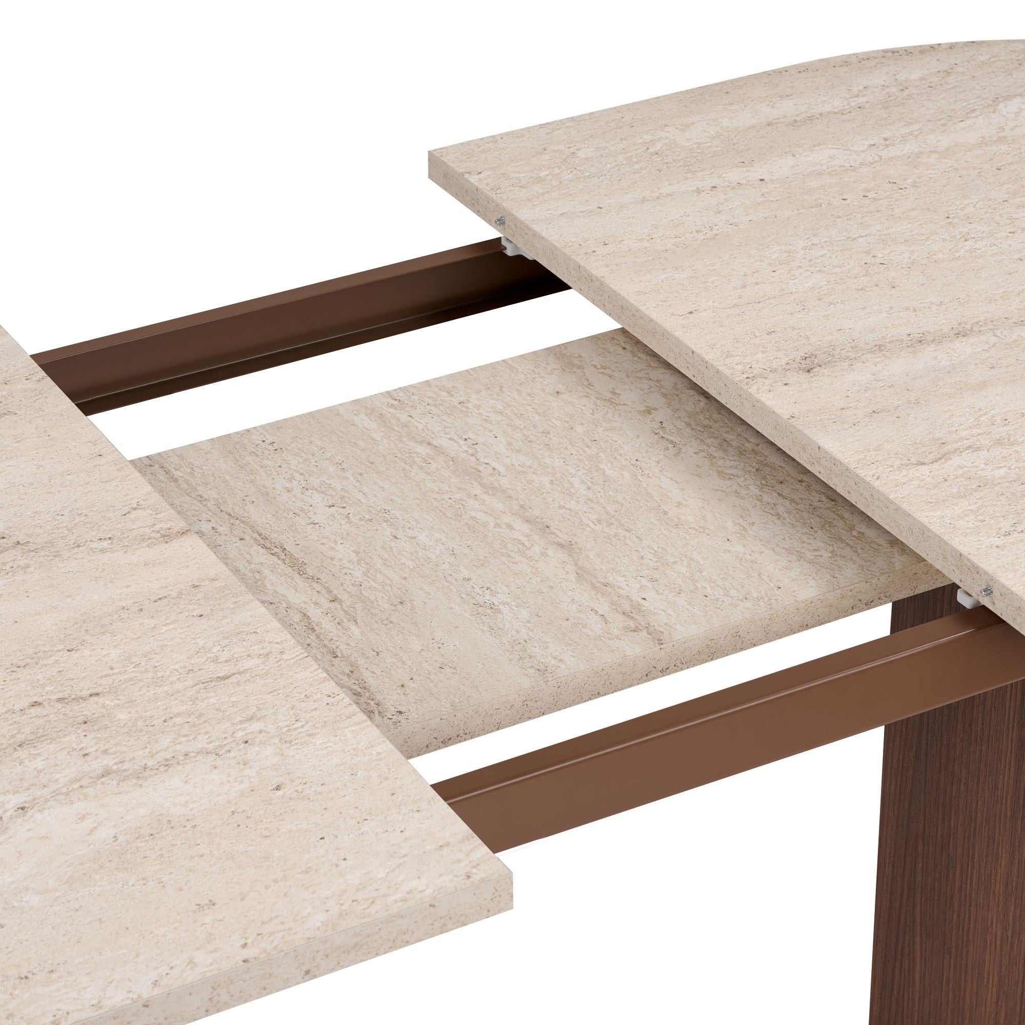 Tables À Manger Extensibles Sorell - Travertin / Noyer Milano