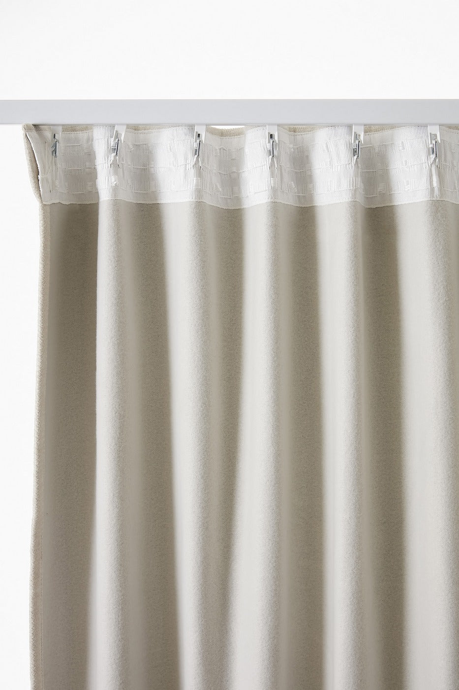 Bjorn - Rideau Galon Fronceur Occultant + Polaire - Polyester - Pampa