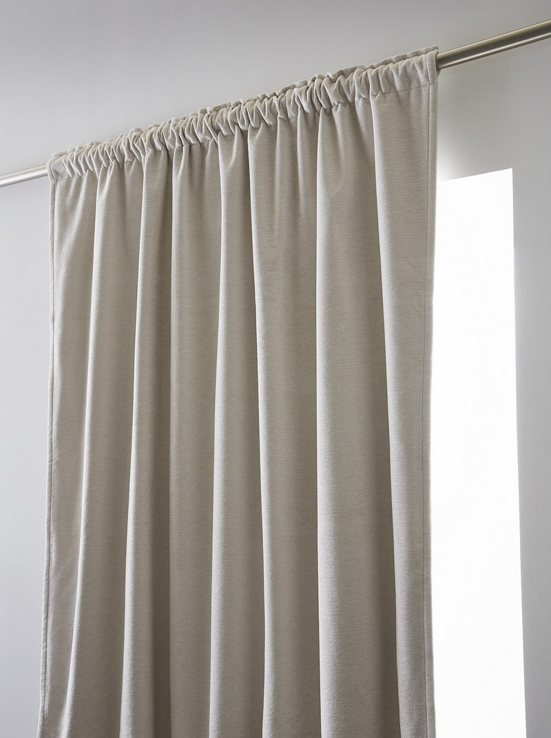 Rideau Galon Fronceur Occultant + Polaire - Polyester - Bjorn - Pampa
