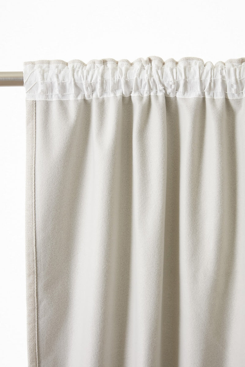 Rideau Galon Fronceur Occultant + Polaire - Polyester - Bjorn - Pampa
