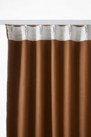 Rideau Galon Fronceur Occultant + Polaire - Polyester - Bjorn - Camel