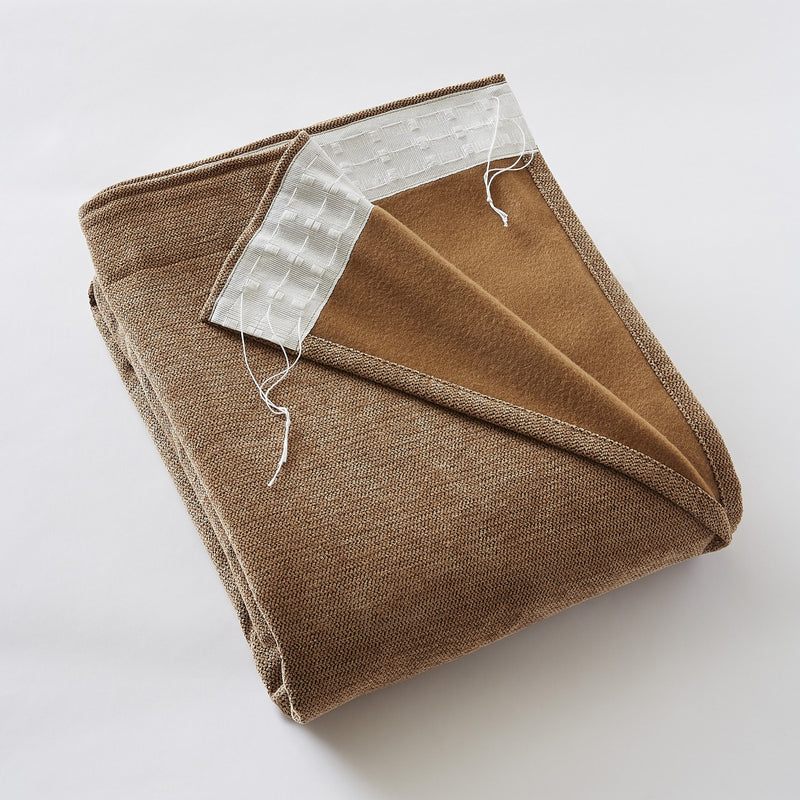 Rideau Galon Fronceur Occultant + Polaire - Polyester - Bjorn - Camel