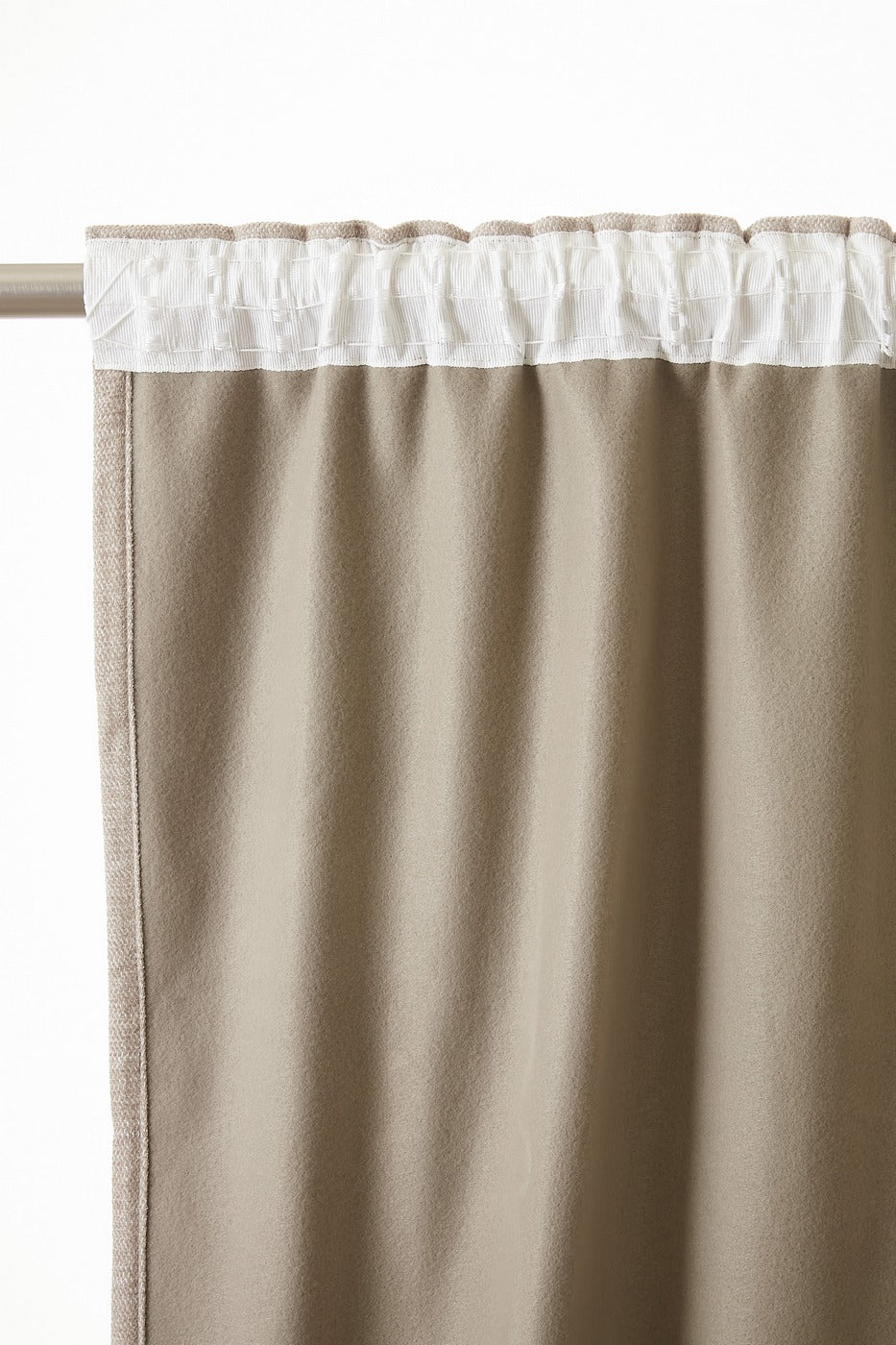 Bjorn - Rideau Galon Fronceur Occultant + Polaire - Polyester - Lin