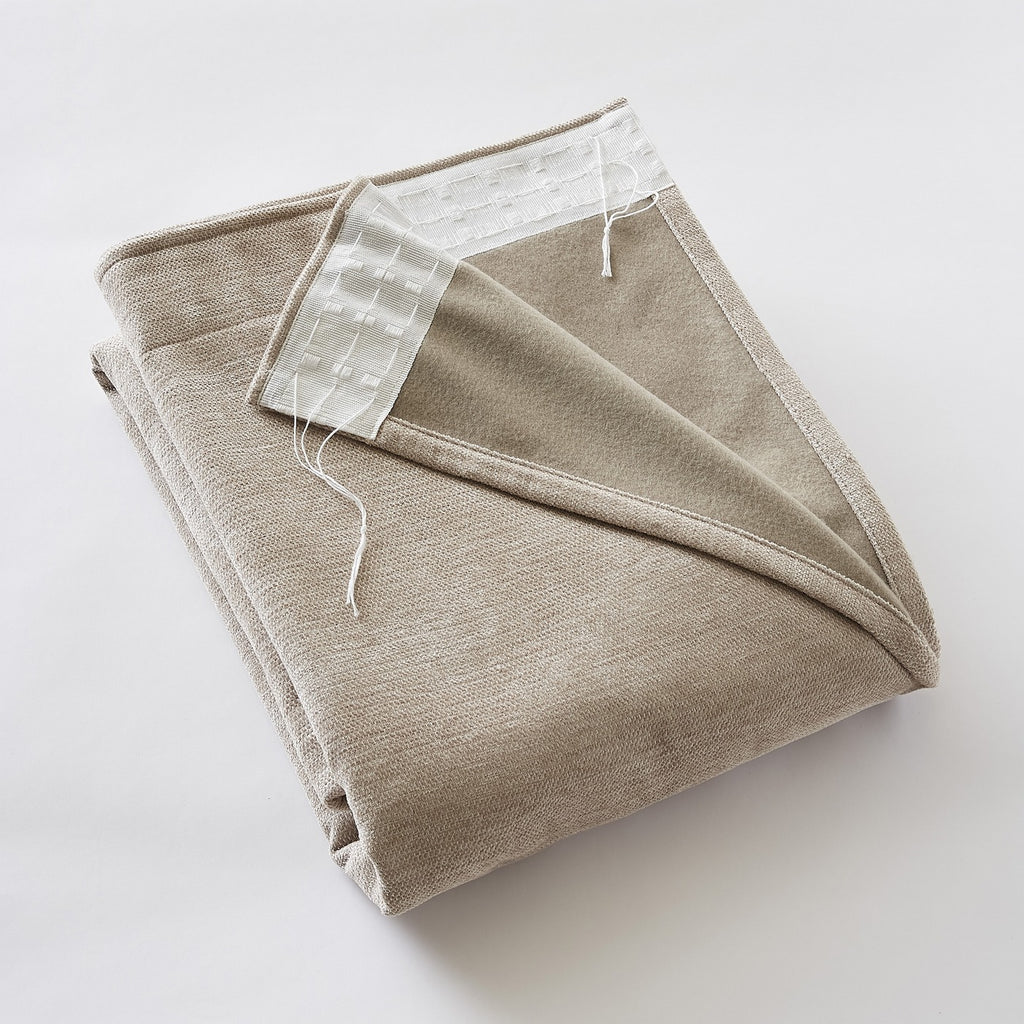 Bjorn - Rideau Galon Fronceur Occultant + Polaire - Polyester - Lin