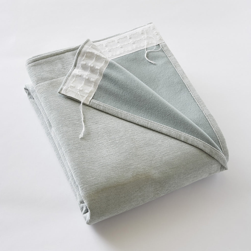 Bjorn - Rideau Galon Fronceur Occultant + Polaire - Polyester - Eucalyptus
