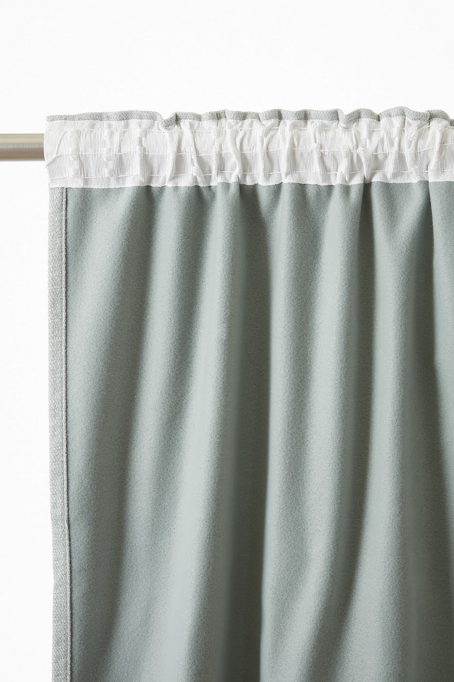 Bjorn - Rideau Galon Fronceur Occultant + Polaire - Polyester - Eucalyptus