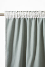 Bjorn - Rideau Galon Fronceur Occultant + Polaire - Polyester - Eucalyptus