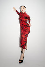 La Robe Tube Sam Velvet Kiku