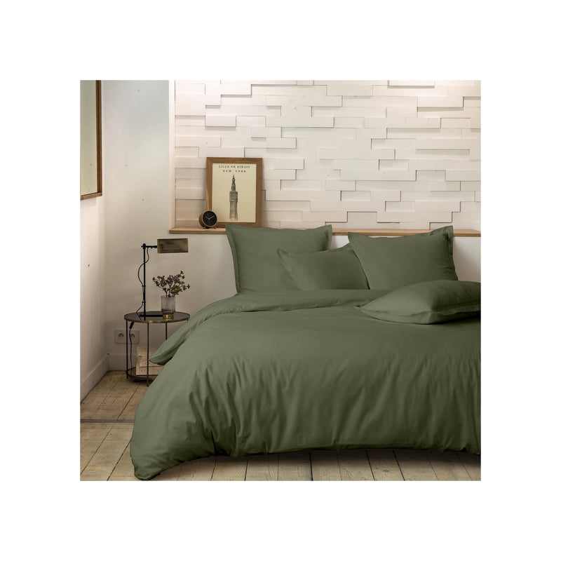 Mura Fitted Sheet - 100% Cotton Percale 80 Thread Count - Khaki
