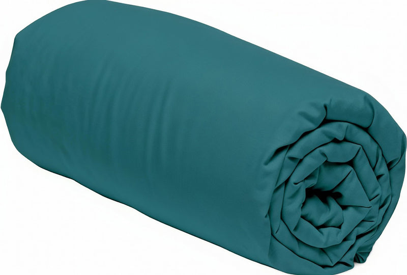 Drap Housse , Bonnet 30Cm 100% Percale De Coton 80Fils Emeraude