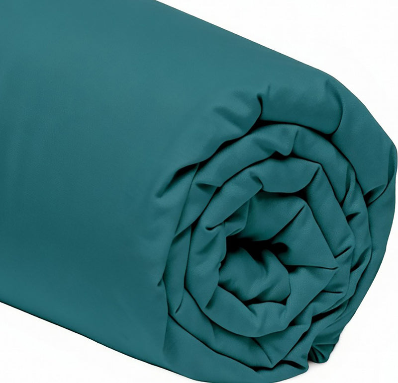 Drap Housse , Bonnet 30Cm 100% Percale De Coton 80Fils Emeraude