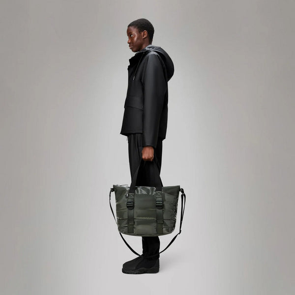 Bolso Puffer Mix Tote Mini W3 Swamp - Unisex