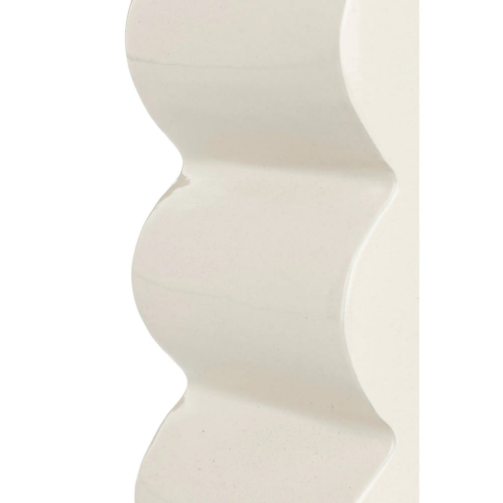 Curves - Side Table - Aluminum - Glossy Beige