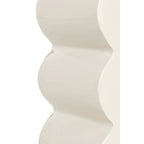 Curves - Side Table - Aluminum - Glossy Beige