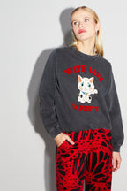Le Sweatshirt Eddie Lucky Cat Black