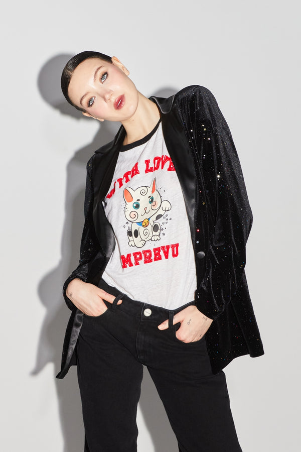 The Fred Lucky Cat White T-shirt