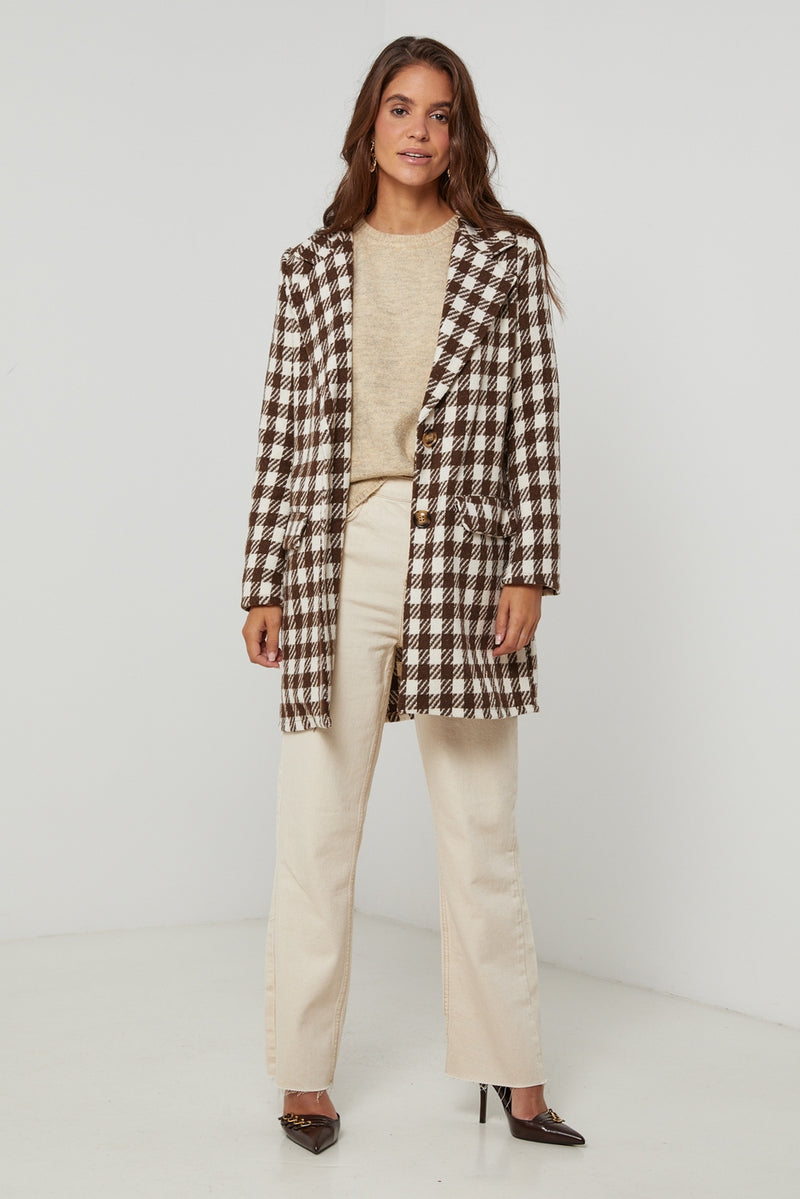 Coat 7590E - Chocolate