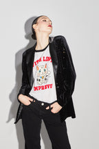 Le Tshirt Fred Lucky Cat Blanc