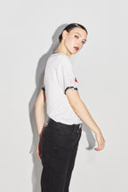 Le Tshirt Fred Lucky Cat Blanc