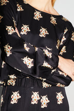 La Blouse Daisy Cache Cœur Réversible Lucky Cat