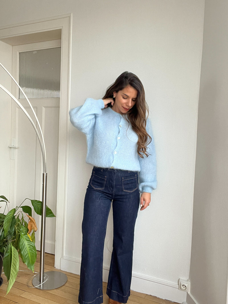 Ice Blue Bianca Wool Knit