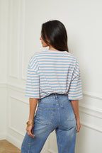 Tee Shirt Vintage - Ciel