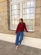 Maxine Burgundy Cardigan