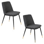 Lionel - Dining Room Chair - Fabric - Dark Gray