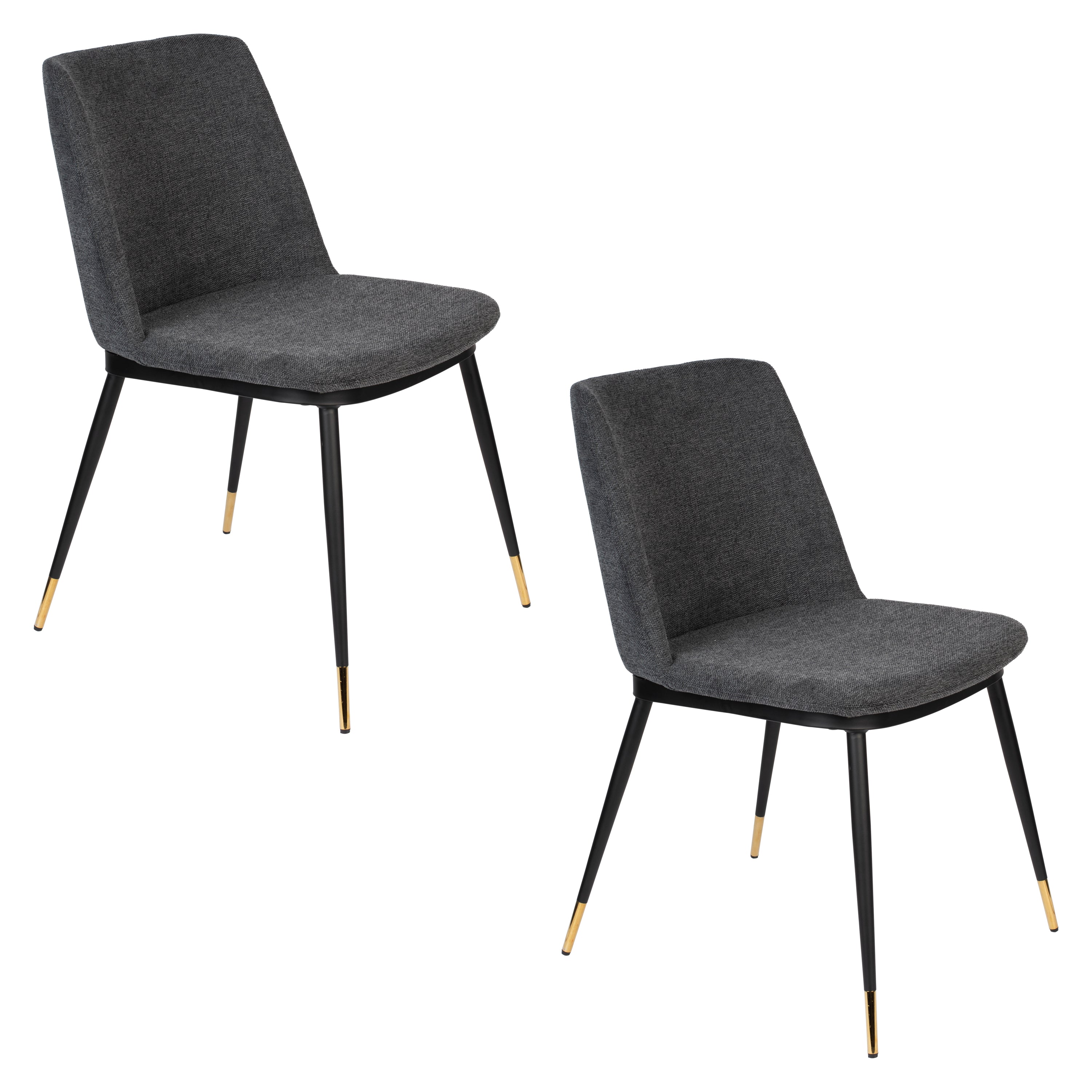 Lionel - Dining Room Chair - Fabric - Dark Gray