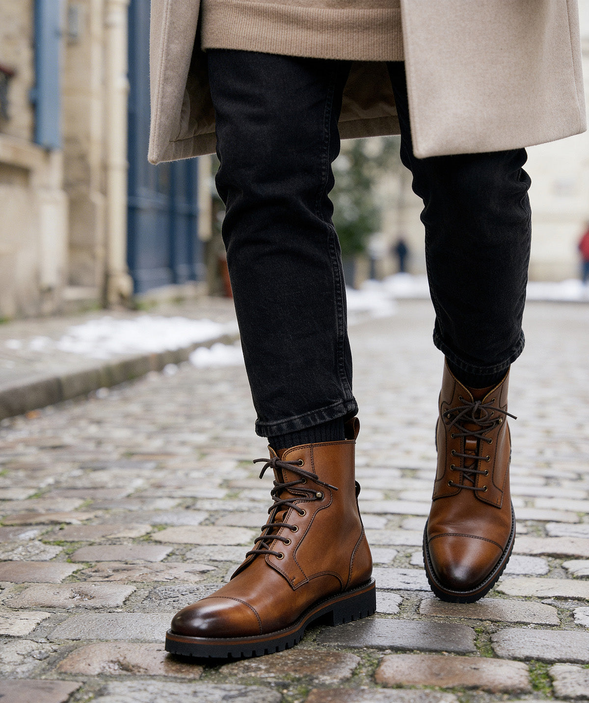 Bottines Powell - Marron Patiné