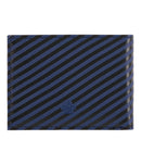 Portefeuille Homme - Rayures Bleu Marine Et Noires