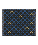 Portefeuille Homme - Motifs Graphiques - Bleu Noir Doré