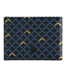 Portefeuille Homme - Motifs Graphiques - Bleu Noir Doré