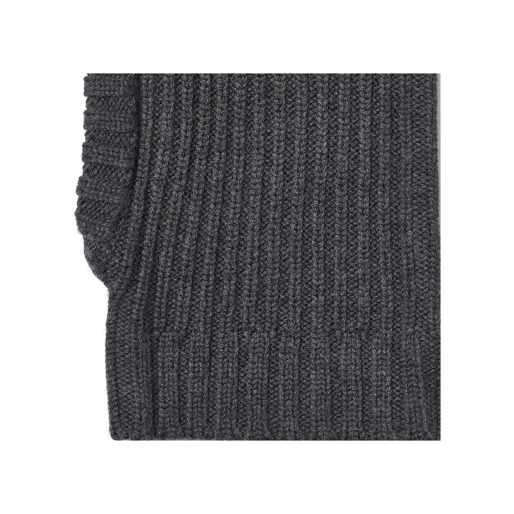 Passamontagna in maglia Woolao - Grigio antracite mélange
