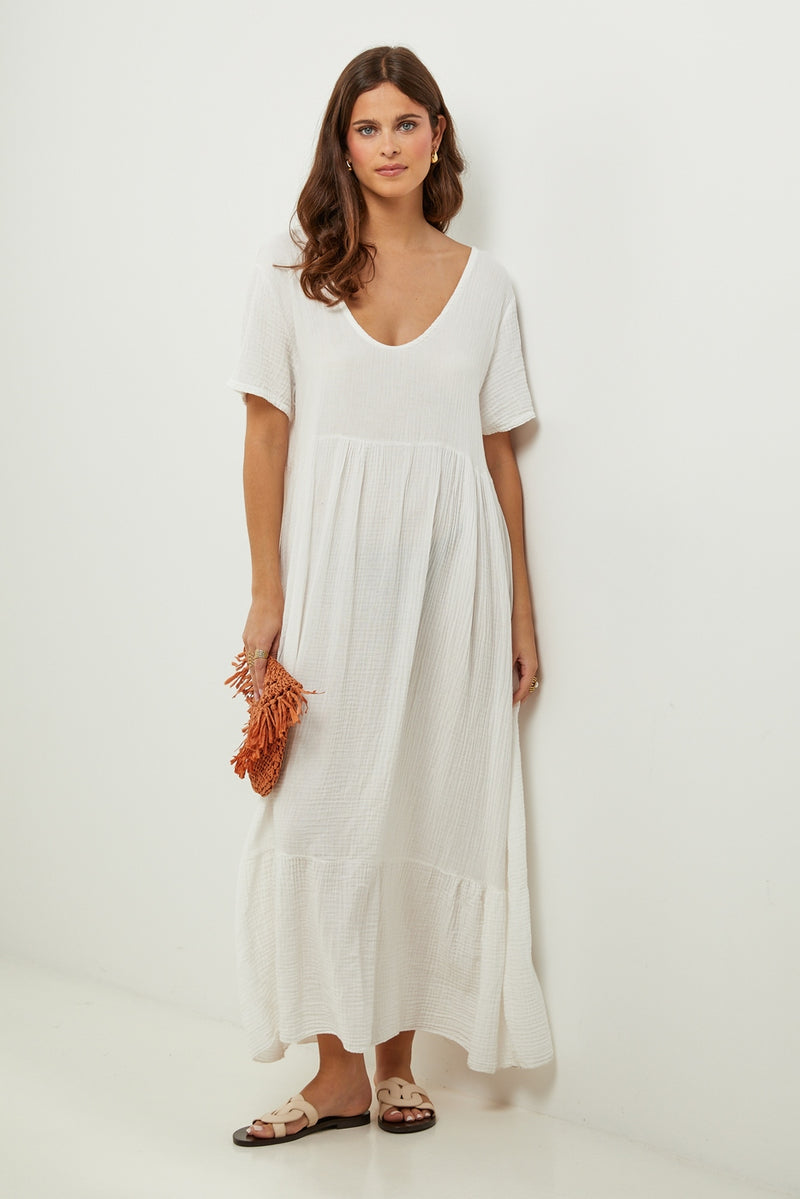 Robe - Blanc - Femme